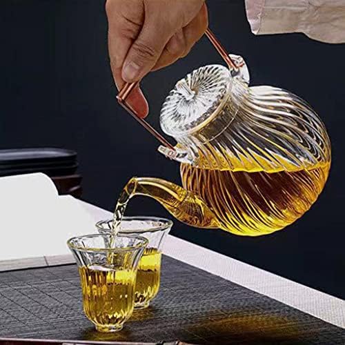 MAGIDEAL CLEARE קומקום בית קיבולת גדולה קיבולת תה תה תה תה כוס עמיד בפני מלאכה בעבודת יד לתה פורח תה סיני