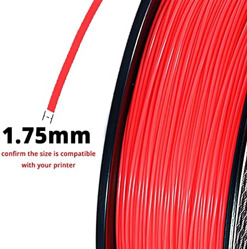 LZRONG אדום מדפסת תלת מימד PLA נימה 1.75 ממ 1 קג לחומרים טבעיים תלת -ממדיים ציוד מדפסת תלת מימד