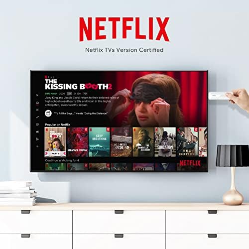 תיבת טלוויזיה אנדרואיד 10.0, KM2 תיבת טלוויזיה חכמה Netflix Google Certified ו- TV Stick Streaming מכשיר