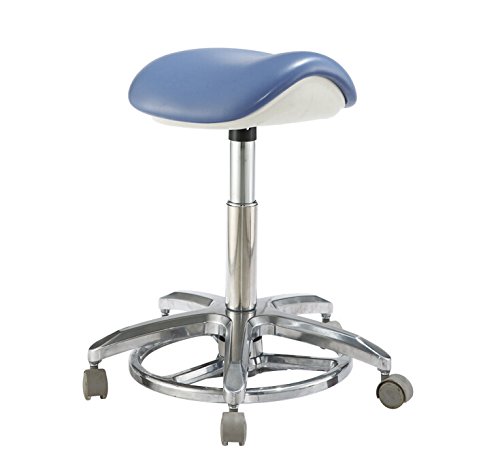 כיסא אוכף עור סיבי מיקרו כיסא רופא שיניים מבוקר רגל דלוקס כיסא שרפרף של רופא נייד כיסא נייד