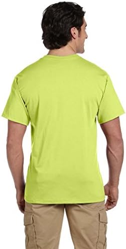 ג ' רזי דריי-פאוור חולצת טריקו כיס פעילה לגברים ירוק בטיחות קטן