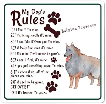 שלי כלב של כללים מצחיק כלב מתכת סימן לחיות מחמד כלב סימן מבורך רטרו מתכת הדפסת כפרי לחיות מחמד כלב קיר סימן