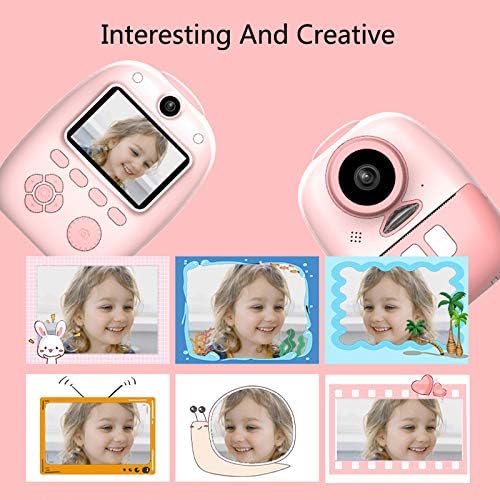 מצלמת ילדים, מצלמת הדפסה מיידית עם מקליט וידאו 1080 עמ ' ועיצוב נגד טיפות שרוך, מצלמת מיני לילדים מתנות