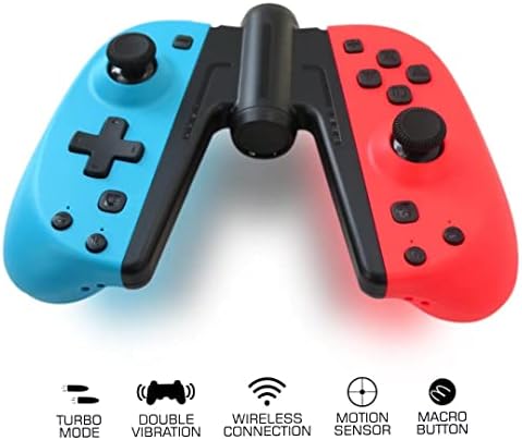 Jrshome Gamepad Joysticks Controller Switch Switch תואם לכל מערכות המתגים כחול/אדום