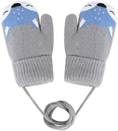 כפפות תינוקות כפפות חמות תינוקות כפפות אצבעות מלאות כפפות שלג קסומות על חוט