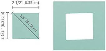 BIRA 2.5 x 2.5 אינץ 'מנוף מרובע אגרוף מלאכה גדול במיוחד עבור כרטיסי ריבוט נייר