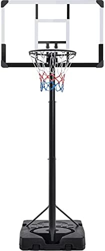 יהיטק נייד כדורסל חישוק גובה מתכוונן כדורסל המטרה מערכת 44 אינץ אחורי ומילוי בסיס מבוגרים חיצוני מקורה