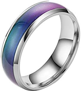 להקת חתונה יום נישואין טבעת אצבע צבע נירוסטה צבע טבעת טבעת לב טבעות צבעוניות