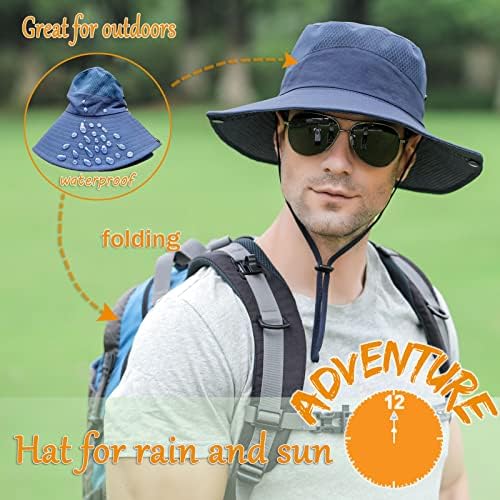 כובע שמש לגברים/נשים, כובע דלי הגנה רחב שוליים, כובע בונה לגברים עמיד למים לדיג טיולי גן חוף