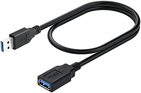כונן פלאש כבל הרחבה USB 3.0, כבל USBA זכר לנקבה, העברת נתונים של 5 ג'יגה -ביט לשנייה, תואמת למצלמת רשת