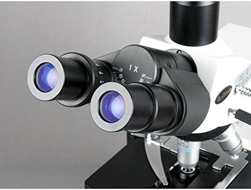 מיקרוסקופ תרכובת טרינוקולרית דיגיטלית של אמסקופ ט690 ג-9 מ', הגדלה פי 40-2500, עיניות סופר-רחבות פי 10 ו-25,