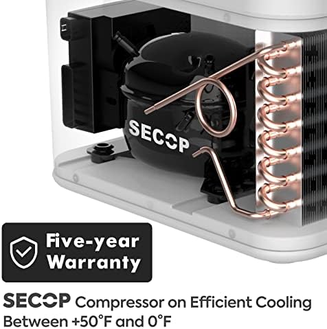 ICECO JP42 PRO, 3 במקרר אחד, 12 וולט מקפיא מקרר נייד, מופעל על ידי SECOP, בנייה רוטומולד, 0 ℉