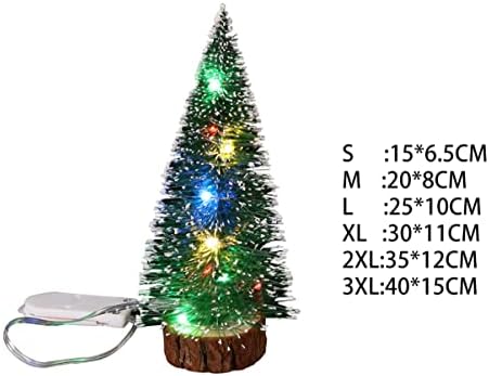 Wdhomlt עץ חג המולד עץ חג המולד מלאכותי עצי מיני קישוטים