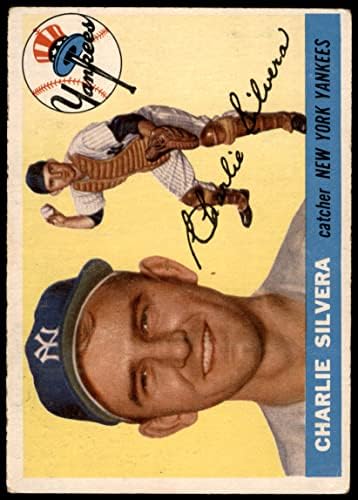 1955 Topps 188 Charlie Silvera New York Yankees Dean's Cards 2 - Yankees Good