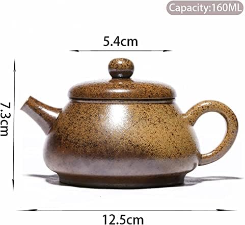 קומקומים מודרניים 160 מל חרס סגול קומקומי כבשן בעבודת יד החלפת סיר תה עפרות גולמיות קטע בוץ יופי קומקום תה תה
