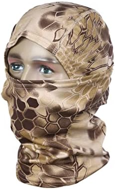 Abaodam Python תבנית פנים מלאות מודפסות חום אטום רוח נושמת פיינבול רכיבה על אופניים מגן סקי אנטי- UV גברים כובעי