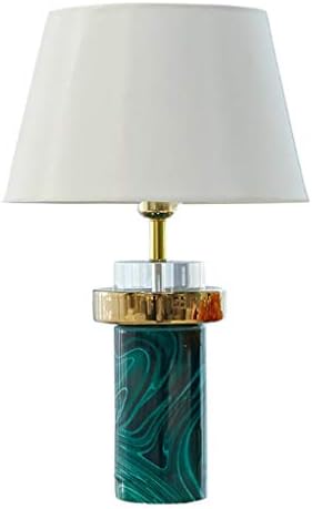 מנורת שולחן קרמיקה של WSSBK מלפירת בד מודרני חדר שינה מלפכת מנורת מיטה פשוטה מנורת שולחן