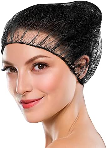 רשת שיער חד פעמית של ABC לגברים ונשים, רשתות שיער חד פעמיות ניילון עם קצה אלסטי, כובעי בופנט נמתחים