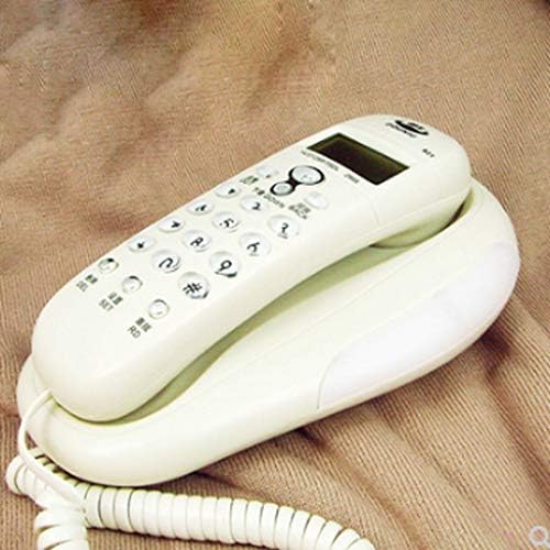 UXZDX Cujux טלפון כבלים - טלפונים - טלפון חידוש רטרו - מיני מתקשר מזהה טלפון, טלפון טלפון קבוע טלפון