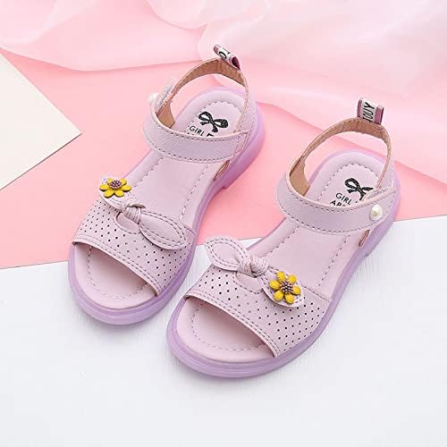 נעלי ילדים פרח אופנה סנדלים סוליים עבים