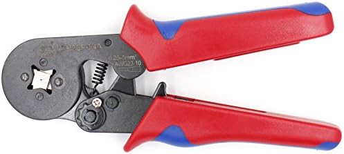 Baomain Crimper Plier HSC8 6-4 מיני כלים לחיצה להתאמה עצמית משתמשים ב 0.25-6.0 ממ ² כבל חוט מרובע כבל קצה אדום