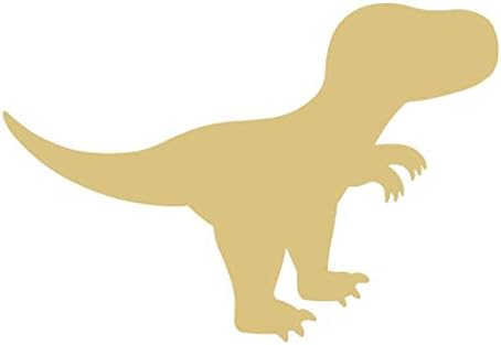 גזרת T-Rex לא גמורה דינוזאור דינוזאור היסטוריה פרהיסטורית היסטוריה משחק דלת דלת קולב MDF בצורת בד סגנון 1