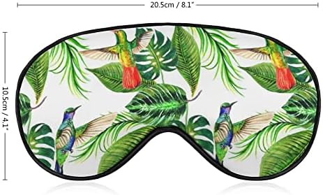 הטרופי הוואי משאיר עץ דקל מסכת שינה מסכת עיניים ניידת עם כיסוי עיניים עם רצועה מתכווננת לגברים נשים