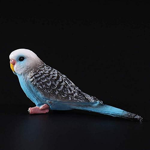 אמולציה תוכי Budgerigar Bird Buy Model צעצוע שימוש חוזר לקישוט מלאכה מפלסטיק כחול בעמידות