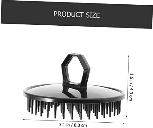 Besportble 30 PCS שמפו מברשת טיול כלים לשיער עיסוי שחור מפלסטיק