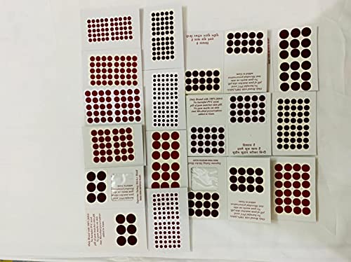 סוהאג בינדיוולט בינדי מאנג טיקי אדום חום לערבב צבע סט של 15 כרטיסי שונה גודל קעקוע מדבקות מנוקדת