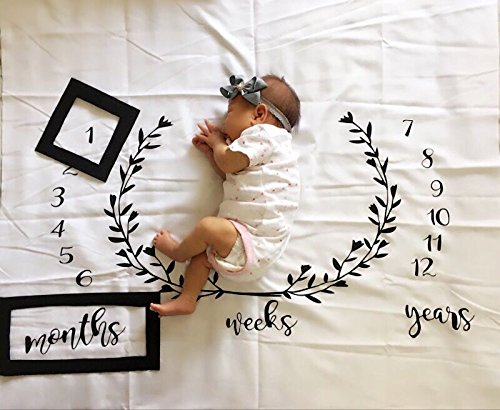 מססה אלגנטית עלה חודשית תינוקת יילוד בן מילוי דרך צילום תאי צילום אבזרים שמיכת רקע רקע 1-12 חודשים