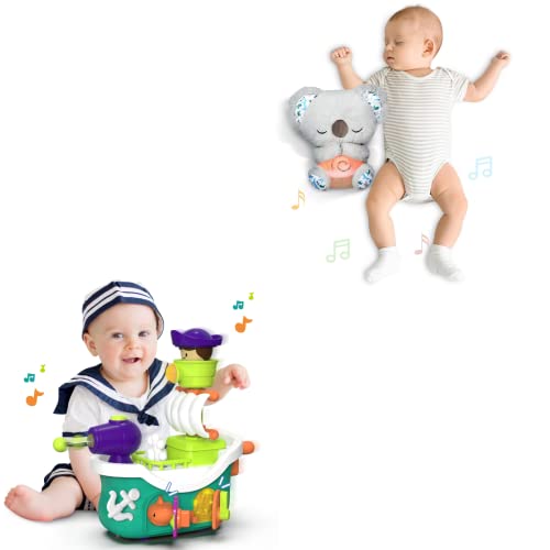 צעצועים לתינוקות של AUBY לילדים בני 1-3, צעצועים סופיים קואלה ופיראטים צעצועים