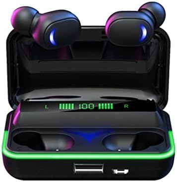 אוזניות Bluetooth של Zonyee, Bluetooth 5.3 אוזניות עם מארז טעינה של LED, אוזניות אטומות למים IPX4, פונקציית