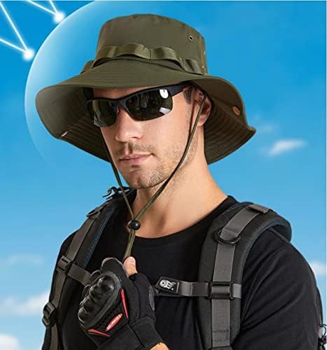 Jtjfit שני חלקים כובע דלי כובע שמש עם הגנה על UV לטיולי דיג בחוף קמפינג גינון לגברים נשים