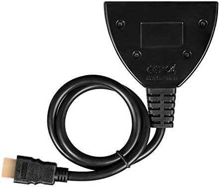 Betron 3 דרך צמה HDMI מתג מחברי זהב תומכים ב- 4K 3D 1080P HD Plug and Play - מתג HDMI ידני עבור Xbox