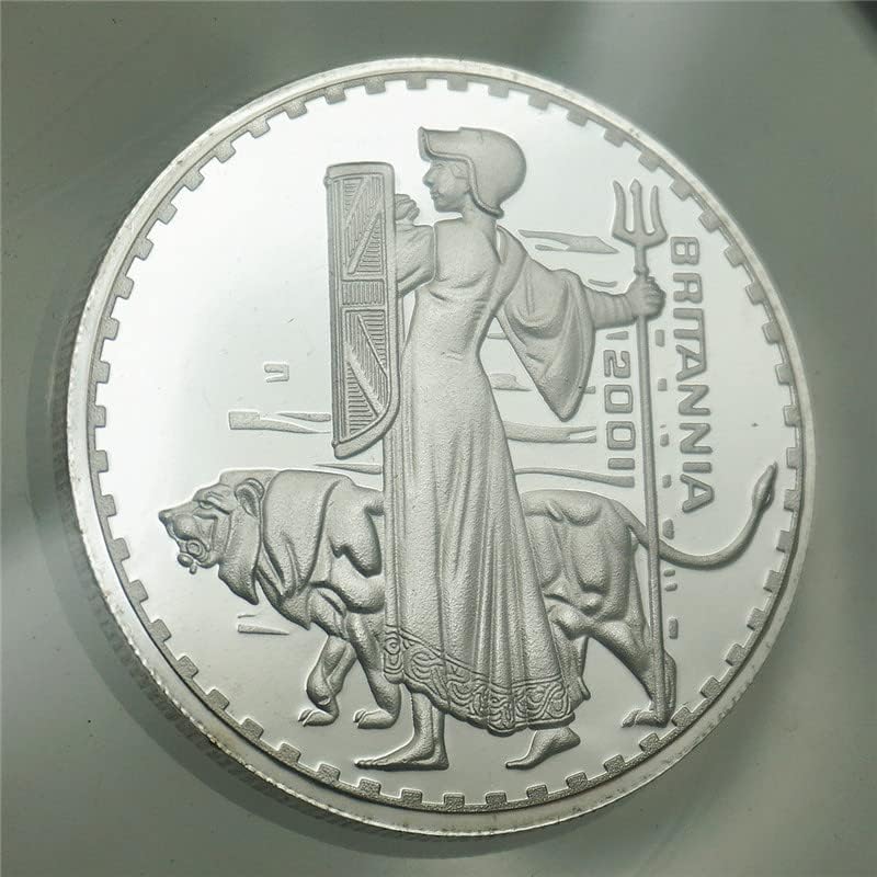 בריטניה אלת זכר האריה כסף מטבע מדליית ברזיל הרפובליקה הפדרלית מטבע לאומי סמל חוץ מטבע 1 עוז