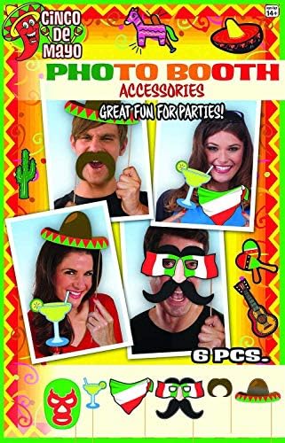 PMU CINCO DE MAYO מקסיקני נושא Photo Booth Set PKG/1