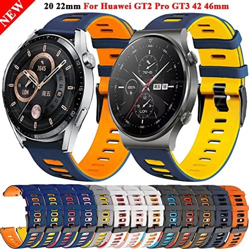 IOTUP 20 22 ממ רצועות רצועות שעונים חכמות 22 ממ עבור Huawei Watch GT 2 Pro Watchband GT2 GT 3