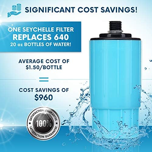 Seychelle Ph20 החלפת בקבוק מסנן מים אלקליין - קיבולת 100 ליטר