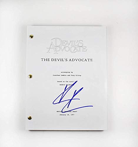 סקריפט השטן של Keanu Reeves Script חתום חתימה על חתימה 'GA' COA