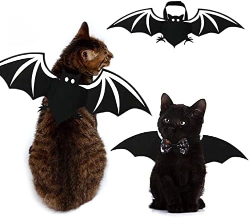 Do-dottii חתול ליל כל הקדושים תלבושות עטלף כנפי גור צווארון הגור קוספליי קוספליי חיית מחמד כנפי עטלף לחתול ליל