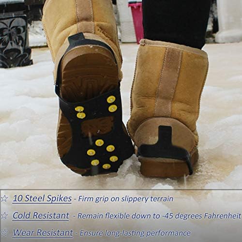 סוטי קרח לנעליים ומגפיים סוליות שלג לנשים גברים ללא החלקה נעלי קרח נעלי קרח סוליות הולכות על שלג וקרח
