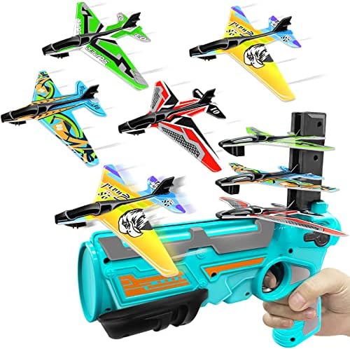 Amenon 5 PCS צעצועים מטוסים עם משגר, ילדים בועת צעצוע חיצוני מטוס מטוס מעוט