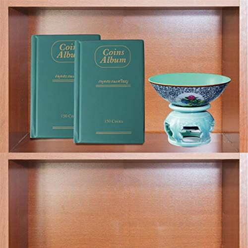 3PCS150 אספקת כיסים אלבום פני אוסף אספני אספנים עם אחסון אספנים תצוגה ירוקה מארז מארגן זיכרון ספר למזכרת