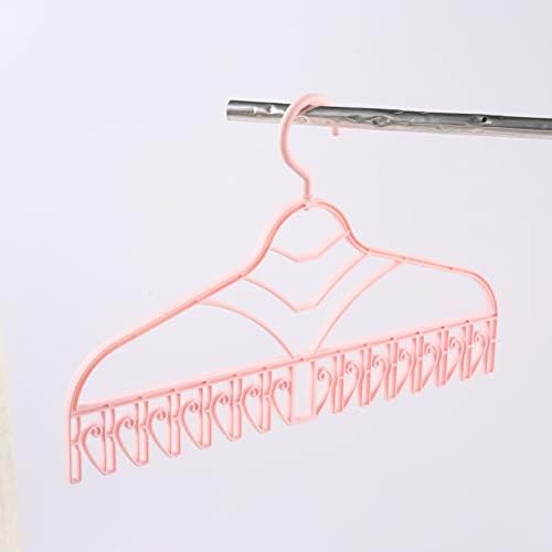 וו גרבי קולבים, רב תכליתי בצורת בגדי קולב ייבוש מתלה פלסטיק חלקה קמטים משלוח בגדי קולב עם בצורת קליפ וו עבור