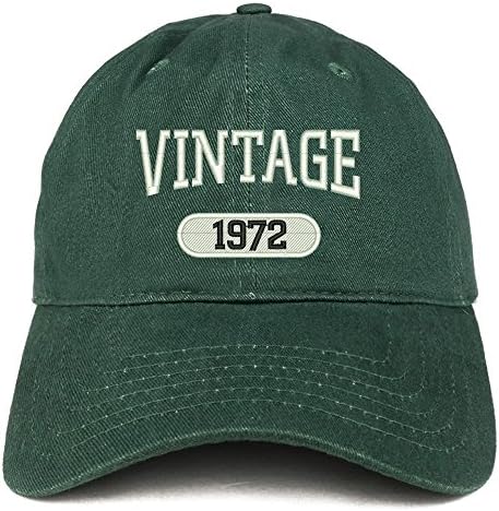 חנות הלבשה אופנתית וינטג '1972 רקומה יום הולדת 51 כובע כותנה מתאים