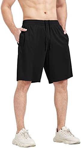 מכנסי אימון לגברים של Mlyenx מכנסיים אתלטים של מכנסיים קצרים לגברים עם כיסים
