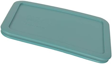 פיירקס 7210-מחשב 3 כוס טורקיז מלבן פלסטיק מזון אחסון מכסה תוצרת ארצות הברית