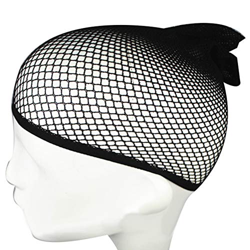 אפור 990 1 מארז אלסטי פאת כובע ניילון קצר רשת דייגים שיער נטו פתוח סוף שחור אוניית רשת רשת נטו