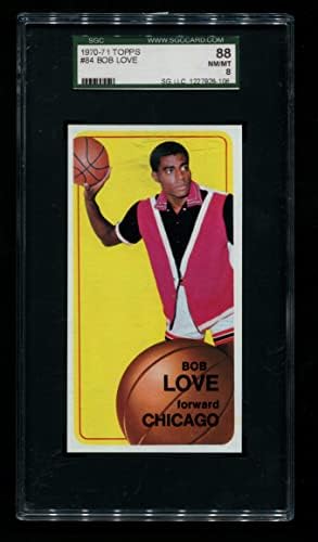 1970 Topps 84 Bob Love Chicago Bulls SGC SGC 8.00 בולס אוניברסיטת דרום ומכללת A&M